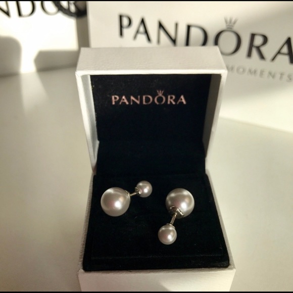 Pandora Pearl Stud Earrings Outlet, 52 